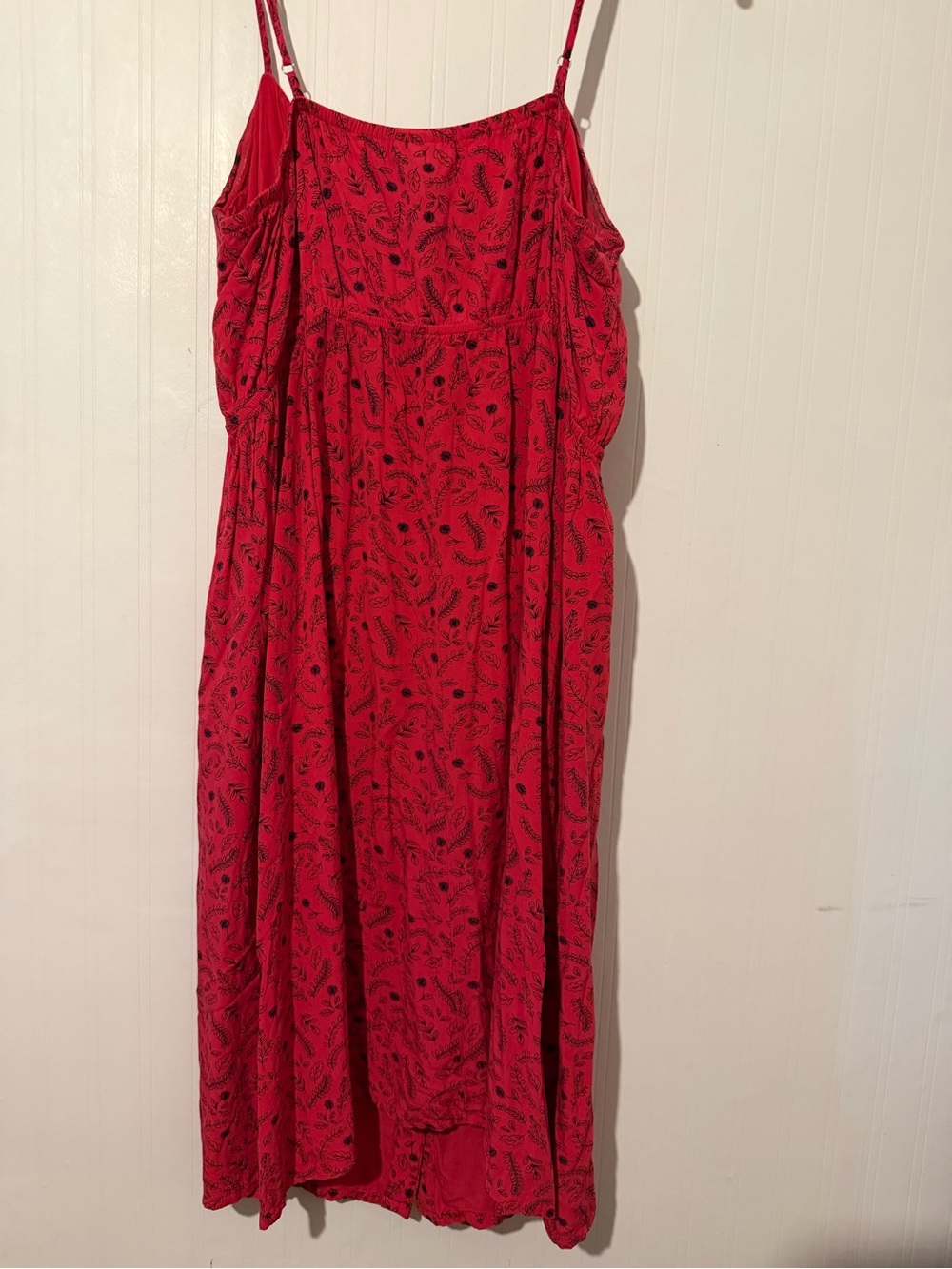 Universal Threads Dark pink Button-Front Midi dress with Floral Print XL - Picture 2 of 6